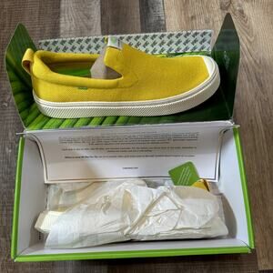 NWT CARIUMA Sun Yellow Knit IBI Slip On Sneaker Mens SZ 10.5 UNISEX WOMENS SZ 12
